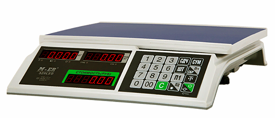 Весы торговые M-ER 326AC-32.5 LCD «Slim»